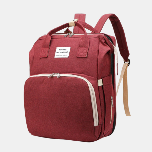 2-in-1 Babydraagrugzak voor Reizen met Extra Grote Inhoud-kids bag-DeWoonVallei-Rood-DeWoonVallei