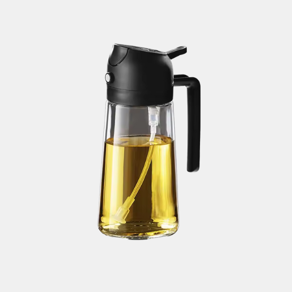 2-in-1 Olijfoliespuit Handig, Stijlvol en Gemakkelijk te Gebruiken voor Koken-Kitchen Tools-DeWoonVallei-Zwart-DeWoonVallei