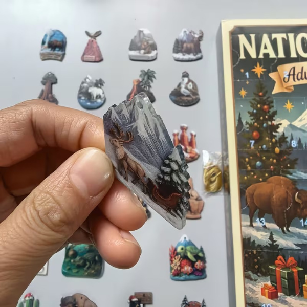 24 Daagse Adventskalender Nationale Parken met Verzamelbare Ornamenten van Dieren en Landschappen-Advent calendar-DeWoonVallei-DeWoonVallei