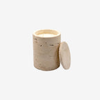 Travertin Marmeren Kaars – Beige Luxe Geurkaars