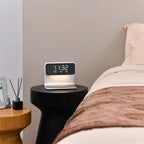 3-in-1 Bedlamp met Draadloze Oplader, LCD Wekker & Touch Dimbare LED Verlichting voor Ultiem Comfort-DeWoonVallei-DeWoonVallei
