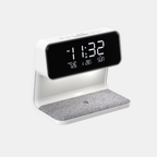 3-in-1 Bedlamp met Draadloze Oplader, LCD Wekker & Touch Dimbare LED Verlichting voor Ultiem Comfort-DeWoonVallei-Wit-DeWoonVallei
