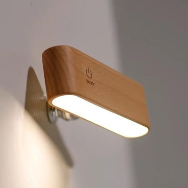 360° Draaibare Magnetische Houten Lamp voor Moderne Sfeerverlichting-Lamp-DeWoonVallei-DeWoonVallei
