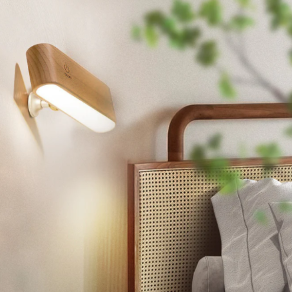 360° Draaibare Magnetische Houten Lamp voor Moderne Sfeerverlichting-Lamp-DeWoonVallei-DeWoonVallei