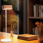 360° Draaibare Magnetische Houten Lamp voor Moderne Sfeerverlichting-Lamp-DeWoonVallei-Zwarte walnotenboom-Tafellamp-DeWoonVallei