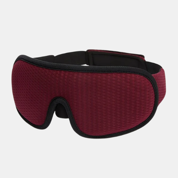 3D Ademend Slaapmasker Zacht Gevuld voor Volledige Duisternis-Eye mask-DeWoonVallei-Rood-DeWoonVallei