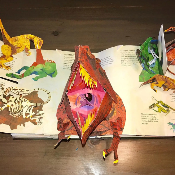 3D Pop-Up Dino Encyclopedie Episch Avontuur met Adembenemende Papierkunst-Books-DeWoonVallei-DeWoonVallei