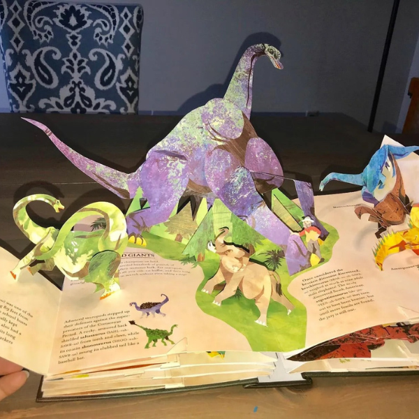 3D Pop-Up Dino Encyclopedie Episch Avontuur met Adembenemende Papierkunst-Books-DeWoonVallei-DeWoonVallei