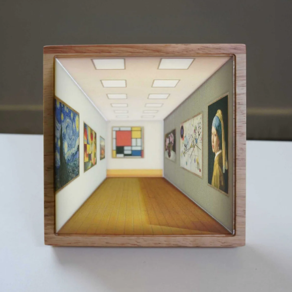 3D Visual Gallery Wandlamp Draadloos Oplaadbaar LED met Instelbare Verlichting-Lamp-DeWoonVallei-DeWoonVallei