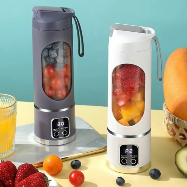 450ml USB Oplaadbare Draagbare Blender met LED Display voor Smoothies en Sapjes-Kitchen Tools-DeWoonVallei-DeWoonVallei