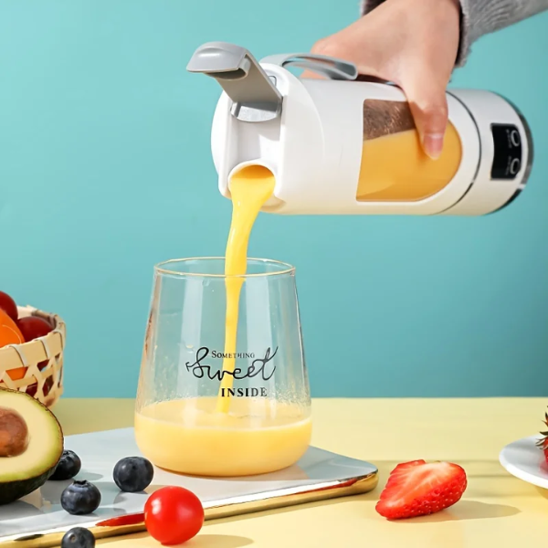 450ml USB Oplaadbare Draagbare Blender met LED Display voor Smoothies en Sapjes-Kitchen Tools-DeWoonVallei-DeWoonVallei