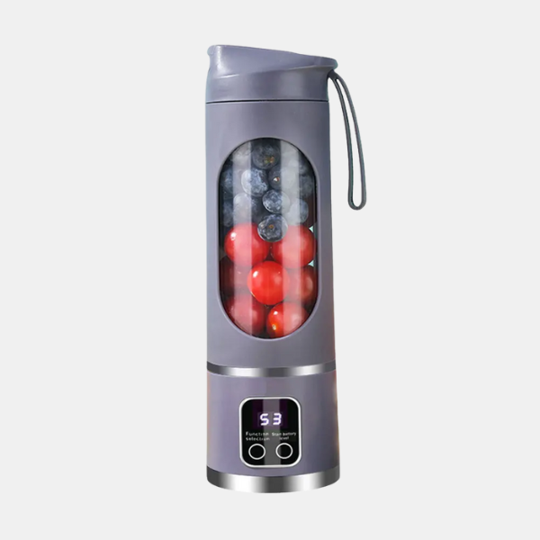 450ml USB Oplaadbare Draagbare Blender met LED Display voor Smoothies en Sapjes-Kitchen Tools-DeWoonVallei-Paars-DeWoonVallei