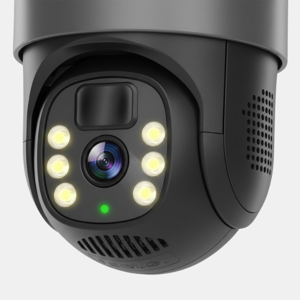 4K Draadloze Buitenbeveiligingscamera met Zonnepaneel Dubbele Lens Nachtzicht-Gadgets-DeWoonVallei-DeWoonVallei