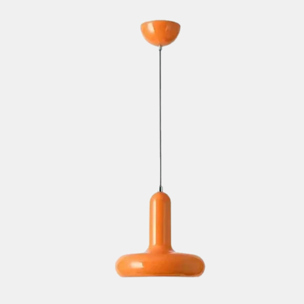 60s Scandinavische Keuken Hanglamp Modern Crème Ontwerp-Hanging Lamp-DeWoonVallei-Oranje-Wit licht-DeWoonVallei