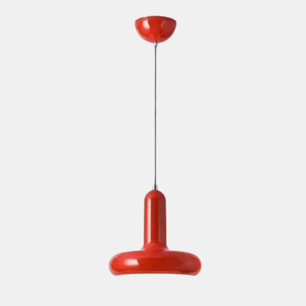 60s Scandinavische Keuken Hanglamp Modern Crème Ontwerp-Hanging Lamp-DeWoonVallei-Rood-Wit licht-DeWoonVallei
