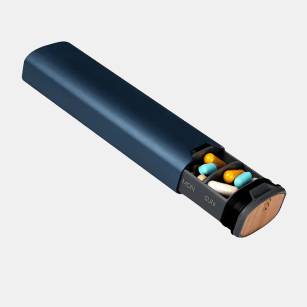 7-Daagse Compacte Pillendoos voor Reizen en Dagelijks Gebruik-Storage & Organizations-DeWoonVallei-Donkerblauw-DeWoonVallei