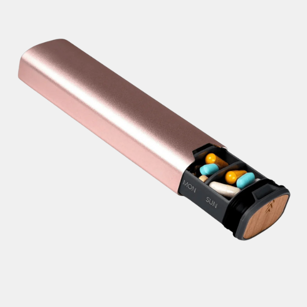 7-Daagse Compacte Pillendoos voor Reizen en Dagelijks Gebruik-Storage & Organizations-DeWoonVallei-Roze-DeWoonVallei