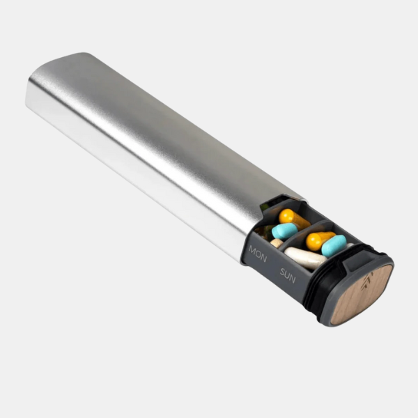 7-Daagse Compacte Pillendoos voor Reizen en Dagelijks Gebruik-Storage & Organizations-DeWoonVallei-Zilver-DeWoonVallei