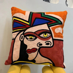 Abstract Geborduurd Kussenhoes Moderne Kunststijl, Zacht Katoen Comfort-Cushion Cover-DeWoonVallei-DeWoonVallei