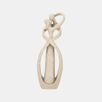 Abstract Liefdesbeeld – Elegant Woondecor dat Eeuwige Verbondenheid en Genegenheid Symboliseert-DeWoonVallei-Bruin-DeWoonVallei