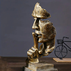 Abstracte Sereniteit Beeld voor Rust en Mindful Ruimtes-Sculpture Statue-DeWoonVallei-Goud-DeWoonVallei