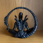 Alien Meditatie Beeldje Resin Kunst Decor voor Rust-Figurine-DeWoonVallei-DeWoonVallei