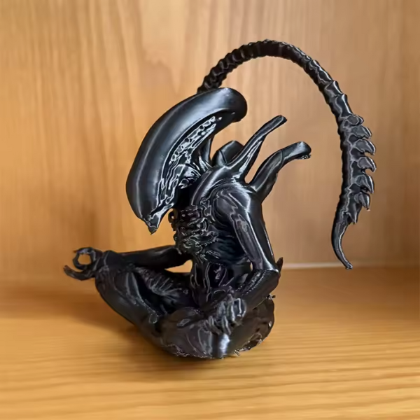 Alien Meditatie Beeldje Resin Kunst Decor voor Rust-Figurine-DeWoonVallei-DeWoonVallei