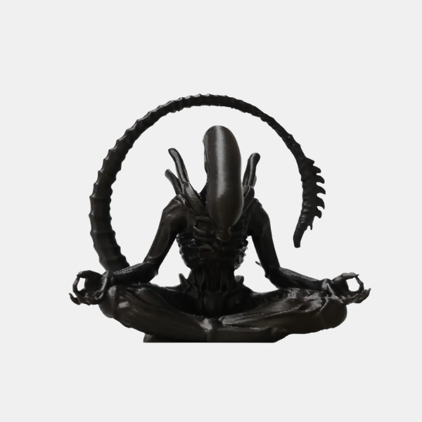 Alien Meditatie Beeldje Resin Kunst Decor voor Rust-Figurine-DeWoonVallei-DeWoonVallei