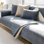 All-Season Antislip Sofa Hoes met Rekbare, Comfortabele Bescherming-Slipcovers-DeWoonVallei-70x70 cm-Donkergrijs-DeWoonVallei
