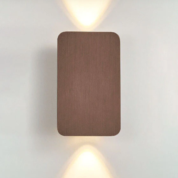 Aluminium Rechthoekige 2-Licht LED Wandlamp Modern Minimalistisch Verlichting voor Thuis-Wall Lights-DeWoonVallei-DeWoonVallei