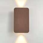 Aluminium Rechthoekige 2-Licht LED Wandlamp Modern Minimalistisch Verlichting voor Thuis-Wall Lights-DeWoonVallei-DeWoonVallei