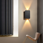 Aluminium Rechthoekige 2-Licht LED Wandlamp Modern Minimalistisch Verlichting voor Thuis-Wall Lights-DeWoonVallei-DeWoonVallei