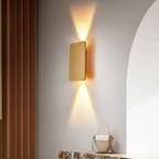 Aluminium Rechthoekige 2-Licht LED Wandlamp Modern Minimalistisch Verlichting voor Thuis-Wall Lights-DeWoonVallei-DeWoonVallei