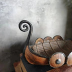 Antieke Viking Schip Organizer – Handgemaakt Design & Historische Woondecoratie-Home & Garden-DeWoonVallei-DeWoonVallei