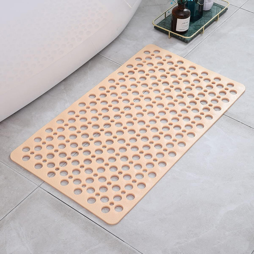 Antislip Douchemat met Drainage – Antibacterieel, Hygiënisch & Duurzaam-Bathroom-DeWoonVallei-Beige-Kleine (70x38m)-DeWoonVallei