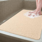 Antislip Douchemat met Sneldrogende Afvoer en Antibacterieel Comfort-Bathroom-DeWoonVallei-Geel-Klein (40x60 cm)-DeWoonVallei