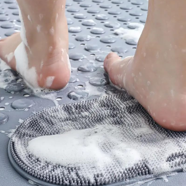 Antislip Douchemat met Zuignappen, Afvoergaten en Voetscrubber Massage-Bath & Shower Mats-DeWoonVallei-DeWoonVallei