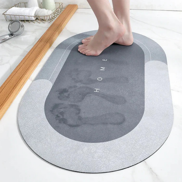 Antislip Ovale Badmat Super Absorberend Sneldrogend Comfortabel Veilig Stijlvol-Bath Mat-DeWoonVallei-DeWoonVallei