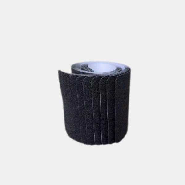 Antislip Trapbanden Zware Kwaliteit 80 Grit Rubberstroken voor Trappen, Terrassen en Skateboards-Household supplies-DeWoonVallei-Zwart-DeWoonVallei