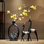 Artistieke Berglandschap Vaas – Keramisch Design & Tijdloze Elegantie-Home & Garden-DeWoonVallei-DeWoonVallei