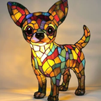 Artistieke LED Hondenlamp USB Aangedreven Decoratieve Sfeerlicht voor Gezellig Thuis-Lights-DeWoonVallei-Chihuahua Staande Houding-DeWoonVallei
