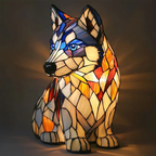 Artistieke LED Hondenlamp USB Aangedreven Decoratieve Sfeerlicht voor Gezellig Thuis-Lights-DeWoonVallei-Husky-DeWoonVallei