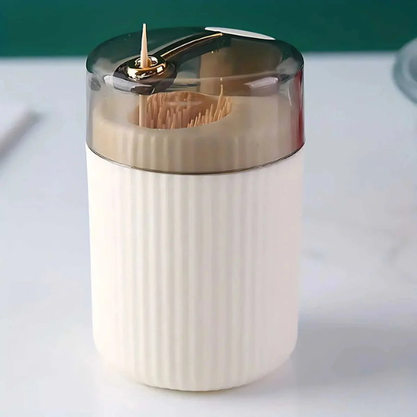 Automatische Pop-up Cocktailprikkerdispenser Elegant Modern Ontwerp voor Gemakkelijk Gebruik-Kitchen Items-DeWoonVallei-Beige-DeWoonVallei