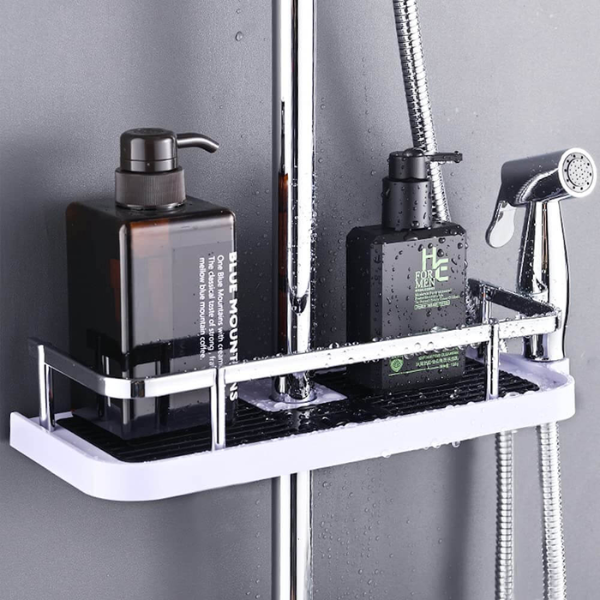 Badkamer Douche Opbergrek Verstelbaar Zonder Boren Ruimtebesparende Organizer-Bathroom Accessories-DeWoonVallei-DeWoonVallei