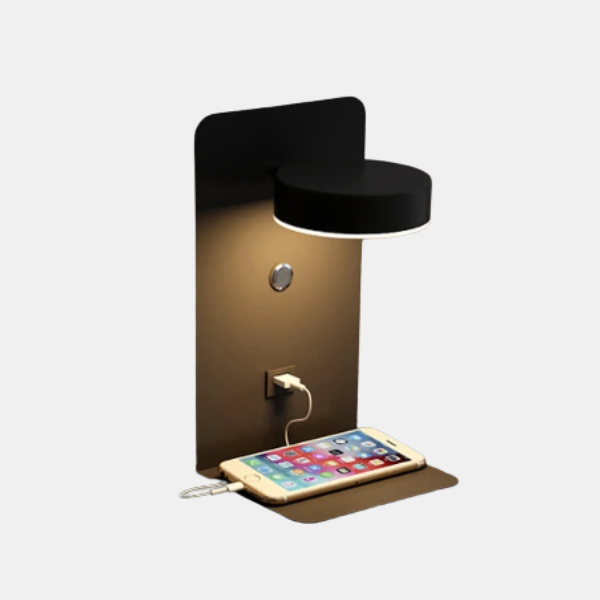 Bedlamp Warm Licht voor Ontspanning & Stijlvol Comfort-Night Light-DeWoonVallei-Zwart-DeWoonVallei