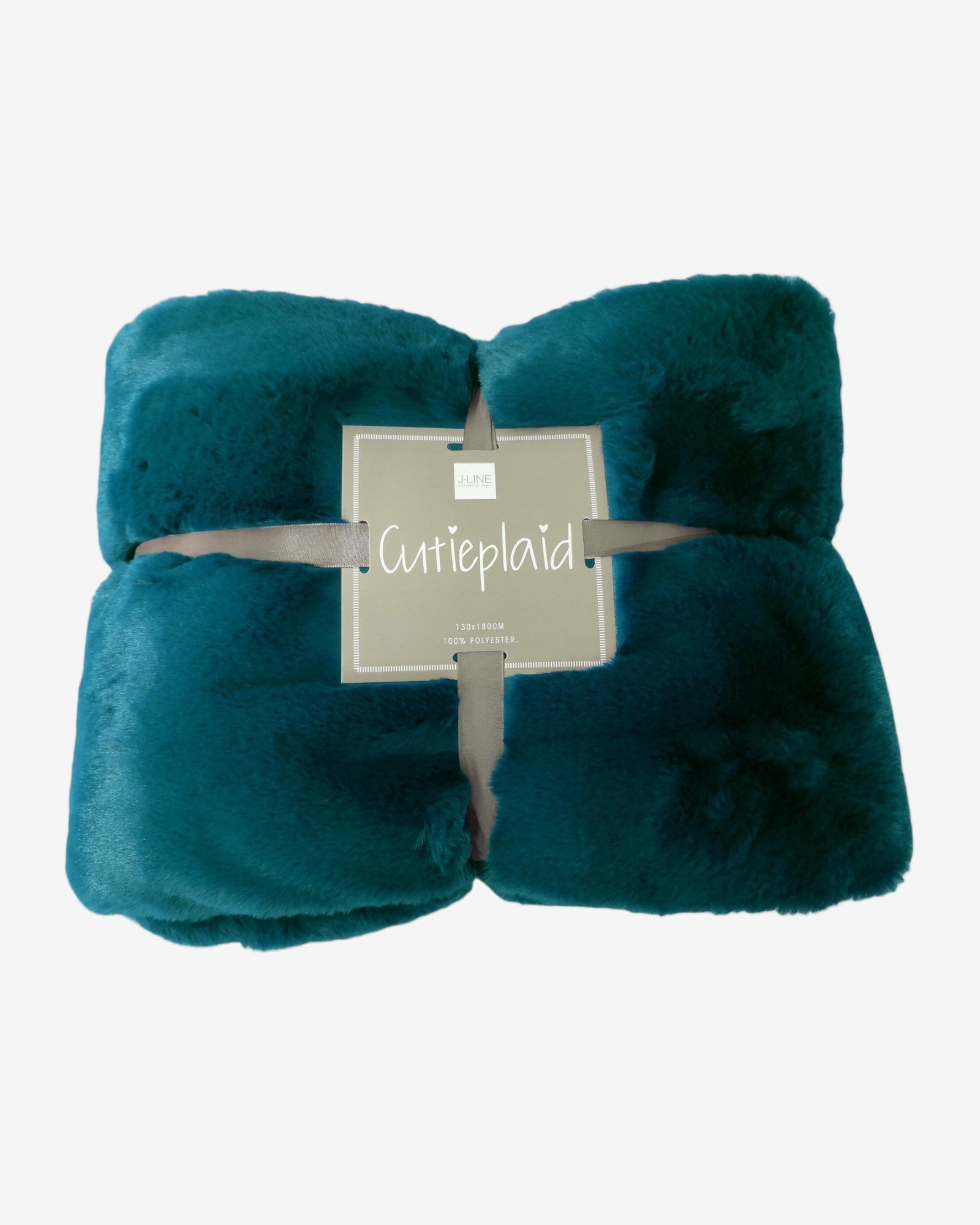 Blauwgroene Fleece Plaid – Zachte Bontlook Deken 180x130 cm-Blanket-DeWoonVallei