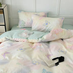 Bloemen Beddengoed Set – Romantisch Design & Dromerig Slaapcomfort-Home & Garden-DeWoonVallei-Stijl 03-Tweelinghoes 4Stuks 150cm x 200cm-DeWoonVallei