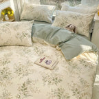 Bloemen Beddengoed Set – Romantisch Design & Dromerig Slaapcomfort-Home & Garden-DeWoonVallei-Stijl 05-Tweelinghoes 4Stuks 150cm x 200cm-DeWoonVallei