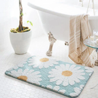 Bloemenbadmat Zacht Sneldrogend Antislip Comfort Voor Badkamer-Bath Mats & Rugs-DeWoonVallei-DeWoonVallei