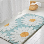 Bloemenbadmat Zacht Sneldrogend Antislip Comfort Voor Badkamer-Bath Mats & Rugs-DeWoonVallei-DeWoonVallei